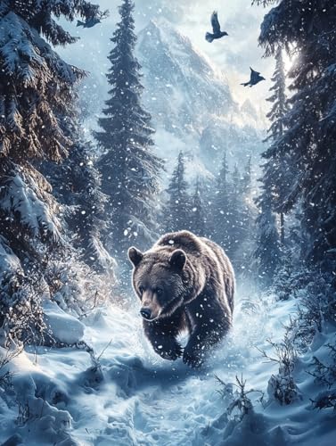 Diamond Painting Winter, DIY Tragen Diamond Painting Eckige Steine Set Erwachsene, 5D Kreuzstich Stickerei Diamant Malerei, Mosaikherstellung Basteln Erwachsene Bilder, Zur Haus Wanddeko 50x70cm H-88 Diamond Painting Winter, DIY Tragen Diamond Painting Eckige Steine Set Erwachsene, 5D Kreuzstich Stickerei Diamant Malerei, Mosaikherstellung Basteln Erwachsene Bilder, Zur Haus Wanddeko 50x70cm H-88 von Zahnngxp