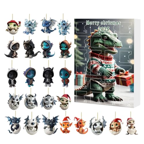 Zahoken 24 Tage Ornamente Adventskalender - 24 Tage Baby 2D Acryl Hängeornamente - 2025 Countdown Kalender Tieranhänger für Auto Innenspiegel Tür Wand Party Weihnachtsbaum Deko Zahoken 24 Tage Ornamente Adventskalender - 24 Tage Baby 2D Acryl Hängeornamente - 2025 Countdown Kalender Tieranhänger für Auto Innenspiegel Tür Wand Party Weihnachtsbaum Deko von Zahoken