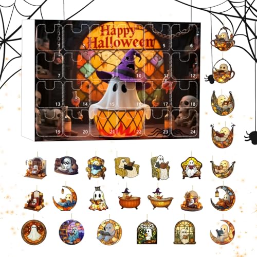 Zahoken Adventskalender | 24 Tage Countdown Kalender Zu Halloween | 2D Flach Acryl Gespenst Lesezeichen Deko Für Zuhause Schule Familienaktivität Party Zahoken Adventskalender | 24 Tage Countdown Kalender Zu Halloween | 2D Flach Acryl Gespenst Lesezeichen Deko Für Zuhause Schule Familienaktivität Party von Zahoken
