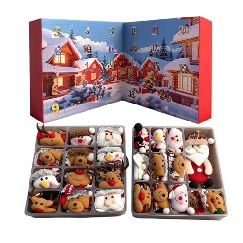 Zahoken Adventskalender Zum Countdown | 24 Tage Plüschtier Adventskalender Zählkalender,Bezaubernde Spielzeugfigur Deko Für Spielzeit Fest Baum - Saisonale Festtagsfeier Zahoken Adventskalender Zum Countdown | 24 Tage Plüschtier Adventskalender Zählkalender,Bezaubernde Spielzeugfigur Deko Für Spielzeit Fest Baum - Saisonale Festtagsfeier von Zahoken