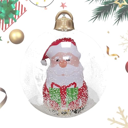 Zahoken Aufblasbare Weihnachtskugeln,Große Weihnachtsdekoration Kugeln Für Draußen - wasserdichte Deko Für Garten Terrasse Wohnzimmer Draußen Drinnen Feste von Zahoken