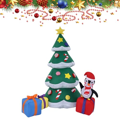 Zahoken Aufblasbarer Weihnachtsbaum - 5.9 Ft Beleuchteter Aufblasbarer Weihnachtsbaum Für Außen | Mit Integrierten LED Lichtern Als Inflatable Deko | Für Indoor Garten Terrasse Haus Zahoken Aufblasbarer Weihnachtsbaum - 5.9 Ft Beleuchteter Aufblasbarer Weihnachtsbaum Für Außen | Mit Integrierten LED Lichtern Als Inflatable Deko | Für Indoor Garten Terrasse Haus von Zahoken