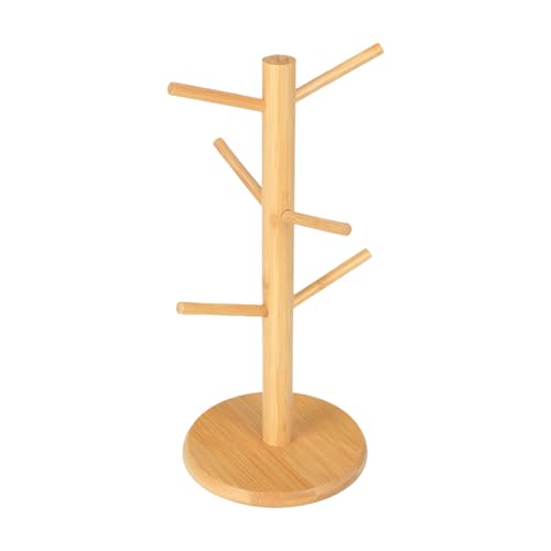 Zahoken Brezelständer, Dekorativer Tassenständer Mit 6 Haken, Aufhängung Als Praktische Aufbewahrungslösung Für Zuhause Restaurant Küchenschrank 14 X 34 Cm von Zahoken