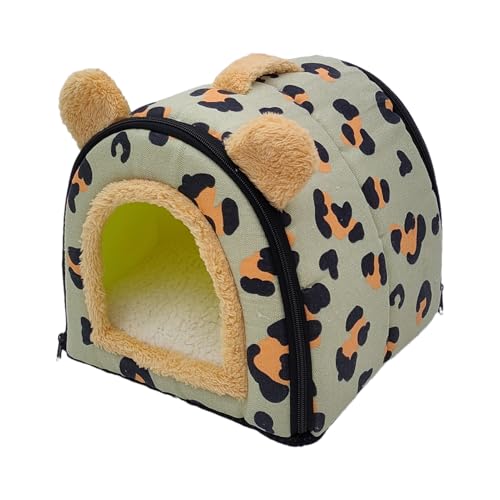 Zahoken Bunny Bett | Abnehmbares Weiches Versteck,Kleintierzubehör Zum Schlafen Ausruhen Spielen Verstecken Innen Außen Gehege Zuhause von Zahoken