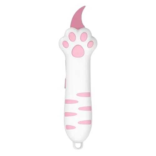 Zahoken Cat Claw Cutter, Box Messer, Einziehbares Universalmesser, Katzenpfoten Retractable Box Cutter, Teleskopkartonschneider, Cat Paw Open Tool, Süßes Gerät Für Paketumschlagpapierpapierpapier von Zahoken