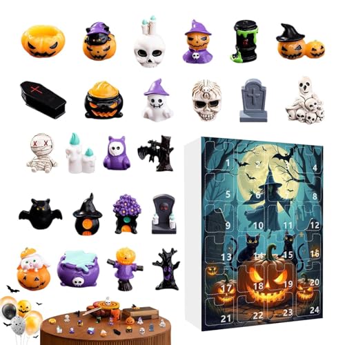 Zahoken Gruselige Halloween Sammelstücke Für Den Advent | Tägliche Überraschungen Zur Gruselsaison Countdown Kalender,Resin Figur Deko Für Halloween Party Kaminregal Fensterbank Zimmerdeko Zahoken Gruselige Halloween Sammelstücke Für Den Advent | Tägliche Überraschungen Zur Gruselsaison Countdown Kalender,Resin Figur Deko Für Halloween Party Kaminregal Fensterbank Zimmerdeko von Zahoken