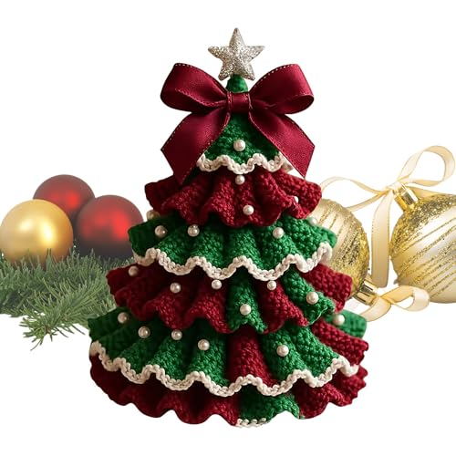 Zahoken Häkel-Weihnachtsbaum – Desktop- -Garn für Weihnachtsbaum, Heimdekoration, Tischdekoration für Schreibtisch, Fensterbank, Wohnzimmer, Schlafzimmer, Bücherregale, Partyfeiern Zahoken Häkel-Weihnachtsbaum – Desktop- -Garn für Weihnachtsbaum, Heimdekoration, Tischdekoration für Schreibtisch, Fensterbank, Wohnzimmer, Schlafzimmer, Bücherregale, Partyfeiern von Zahoken