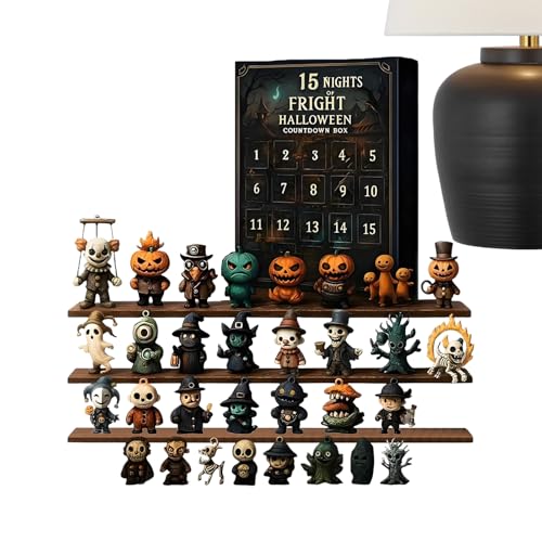 Zahoken Halloween Adventskalender,Halloween Countdown Kalender Mit Gruseligen Figuren | Wohnkultur Für Tisch Kamin Tür Kinder Eingang Freunde Fenster Wohnzimmer Erwachsene Festtage Zahoken Halloween Adventskalender,Halloween Countdown Kalender Mit Gruseligen Figuren | Wohnkultur Für Tisch Kamin Tür Kinder Eingang Freunde Fenster Wohnzimmer Erwachsene Festtage von Zahoken