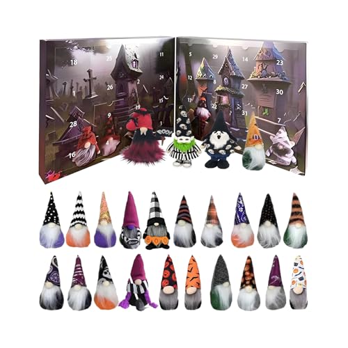 Zahoken Halloween Countdown Kalender - Halloween Gartenzwerg Dekoration | Für Zuhause & Büro Deko Zahoken Halloween Countdown Kalender - Halloween Gartenzwerg Dekoration | Für Zuhause & Büro Deko von Zahoken
