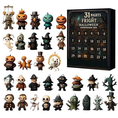 Zahoken Halloween Kalender | Halloween Spielzeug Adventskalender | 2D Acryl Mini Horror Figuren Sammelfiguren für Erwachsene Jugendliche Kinder Deko Party Zimmerdekoration Zahoken Halloween Kalender | Halloween Spielzeug Adventskalender | 2D Acryl Mini Horror Figuren Sammelfiguren für Erwachsene Jugendliche Kinder Deko Party Zimmerdekoration von Zahoken