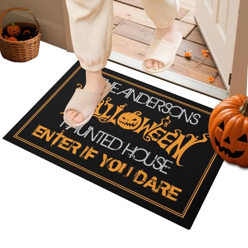 Zahoken Halloween Türvorleger Outdoor | Ca. 61 X 89 cm Halloween Haustür Matte | rutschfeste Fußmatte Für Hausflur Terrasse Eingangsbereich Party von Zahoken