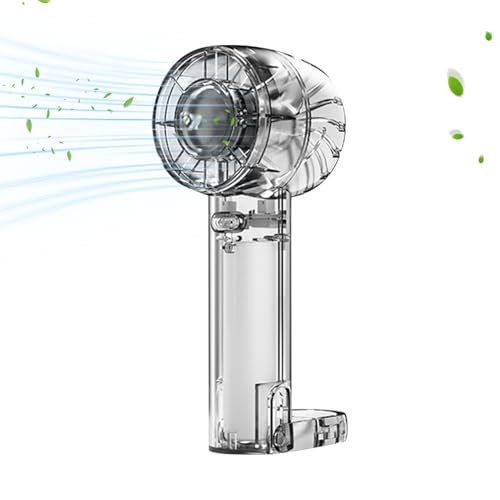 Zahoken Hand Cooling Fan - Wiederaufladbarer Tragbarer Ventilator Mit Starkem Luftstrom,3 Geschwindigkeiten Starker Luftstrom Praktisches Handgerät für Outdoor Reise Sport und Spiele von Zahoken