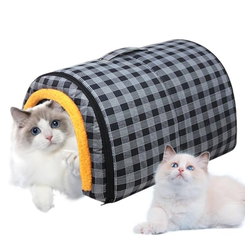 Zahoken Katzenbett für den Innenbereich, für Katzen und Hunde, wandelbares Haus, bequeme Tiermöbel mit Tragegriff oben, für kleine, mittelgroße und große Rassen, Unterschlupf für Zuhause, Winter Zahoken Katzenbett für den Innenbereich, für Katzen und Hunde, wandelbares Haus, bequeme Tiermöbel mit Tragegriff oben, für kleine, mittelgroße und große Rassen, Unterschlupf für Zuhause, Winter von Zahoken