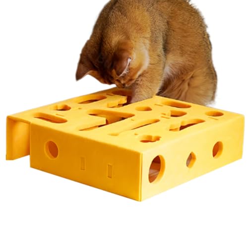 Zahoken Katzenspielzeug, Puzzle Futterspender, Katze Interaktive Puzzle Spielzeug, Katzen, Puzzleschachtel Labyrinth Für Verhaltenstraining Alleinzeit Nach Dem Fressen Wohnung von Zahoken