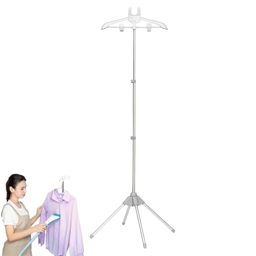 Zahoken Kleiderbügel Zum Dämpfen Von Kleidung, Stand-Kleiderbügel Zum Bügeln Einstellbare Länge, Faltbare Kleiderbügels, Zusammenklappbarer Kleiderständer Für Zuhause, Hotel, Schneiderei von Zahoken