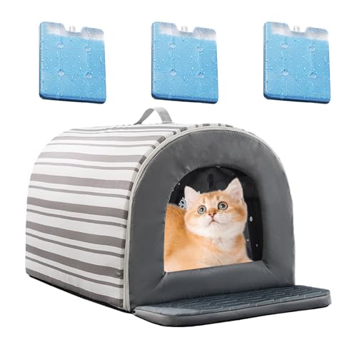 Zahoken Kühlende Hundehütte | Haustier Kühlmatte Mit Eisbox,rutschfeste Isolierte Gemütliche Schlafplätze Wasserdicht Für Reise Camping Zuhause Wohnung Zahoken Kühlende Hundehütte | Haustier Kühlmatte Mit Eisbox,rutschfeste Isolierte Gemütliche Schlafplätze Wasserdicht Für Reise Camping Zuhause Wohnung von Zahoken