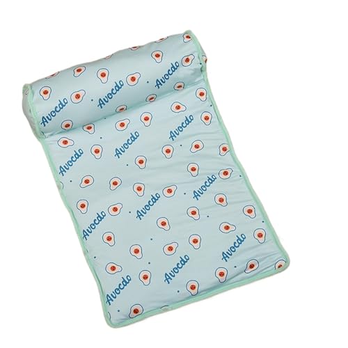 Zahoken Kühlmatte Für Hunde, Hundekühlmatte Selbstkühlend Kühlmatten Mit Kissen, Ice Seide Weichwaschbare Katzenkühlmatte, Atmungsaktiv Hält Kühles Kätzchen, 60x40x15cm von Zahoken