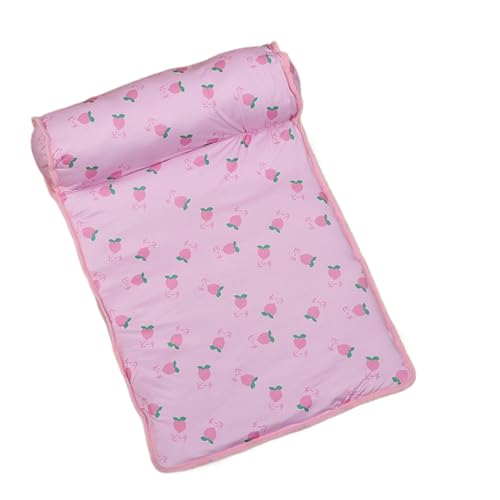 Zahoken Kühlmatte Für Hunde, Hundekühlmatte Selbstkühlend Kühlmatten Mit Kissen, Ice Seide Weichwaschbare Katzenkühlmatte, Atmungsaktiv Hält Kühles Kätzchen, 60x40x15cm von Zahoken