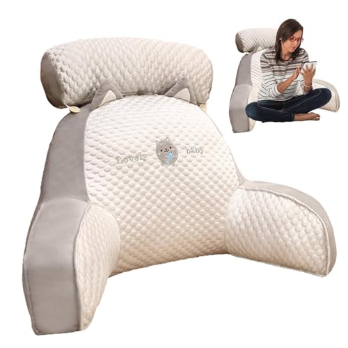 Zahoken Rückenlehnen zum Sitzen im Bett, Lesekissen – Rückenstütze Lendenkissen mit Armen zur Unterstützung beim Entspannen, Spielen, Lesen, Fernsehen Zahoken Rückenlehnen zum Sitzen im Bett, Lesekissen – Rückenstütze Lendenkissen mit Armen zur Unterstützung beim Entspannen, Spielen, Lesen, Fernsehen von Zahoken