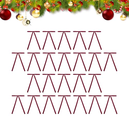 Zahoken Samt-Weihnachtsbaumschleifen,Samt-Weihnachtsschleifen,Weihnachtsschleifen-Set Weihnachtsdekorationen | Rustikales Weihnachtshandwerk, Samtschleifen für Weihnachten, Hochzeiten von Zahoken