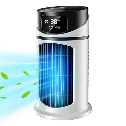 Zahoken Tischventilator,Nachttischventilator | Geräuscharmer Ventilator Mit Variabler Geschwindigkeit Und USB-Ladegerät Für Werkstatt Schlafzimmer Büro Küche Reise Studentenzimmer von Zahoken