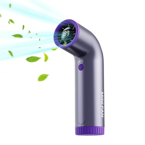 Zahoken Tragbarer Handventilator - Kompakter Elektrischer Mini-Ventilator | Wiederaufladbares Elektrisches Kühlgerät Für Zuhause Outdoor Wohnheim Und Zubehör Bei Heißem Wetter von Zahoken