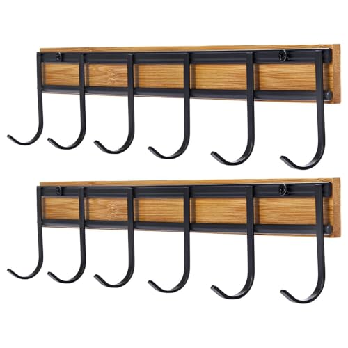 Zahoken Utensilienhalter Wandmontage,Halter für Kochlöffel und Pfannenwender im 2er Set | Wandmontierter Organizer Mit 6 Haken Für Küche Schrank Spüle Vorratsraum Wohnung Zahoken Utensilienhalter Wandmontage,Halter für Kochlöffel und Pfannenwender im 2er Set | Wandmontierter Organizer Mit 6 Haken Für Küche Schrank Spüle Vorratsraum Wohnung von Zahoken