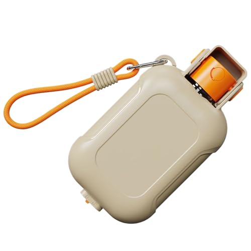 Zahoken Wasserflasche für Hunde | 2-in-1 Hundetrinkflaschen-Spender, Futterspender für Katzenfutter, Aufbewahrungsbehälter für Kätzchen, Welpen, mittelgroß, Reisen, Trinken, Outdoor, von Zahoken