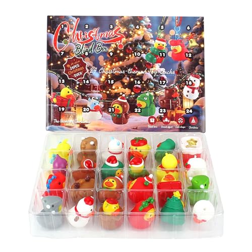 Zahoken Weihnachts Ente Adventskalender,Enten Weihnachts Countdown Kalender Für Kinder - 24 Tage Mini Sammelfiguren Für Die Ganze Familie Festtagsdekoration Zahoken Weihnachts Ente Adventskalender,Enten Weihnachts Countdown Kalender Für Kinder - 24 Tage Mini Sammelfiguren Für Die Ganze Familie Festtagsdekoration von Zahoken