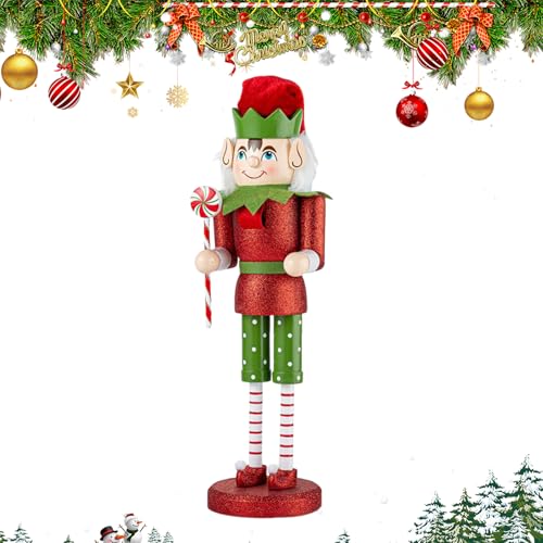Zahoken Weihnachtsdekoration Nussknacker | Nussknacker Figuren | 38 cm Holz Deko Für Fest Party Esstisch Küche Kamin Spielzimmer Zahoken Weihnachtsdekoration Nussknacker | Nussknacker Figuren | 38 cm Holz Deko Für Fest Party Esstisch Küche Kamin Spielzimmer von Zahoken