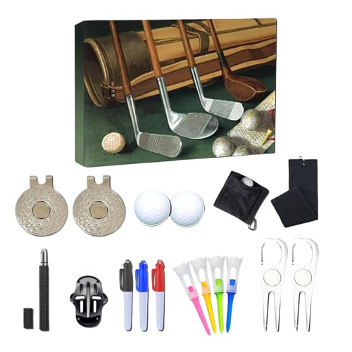 Zahoken Weihnachtsgolf Advent Countdown - Weihnachtsferien Count Down -Kalender - Golfer üben Werkzeugkits für Männer Frauen Enthusiasten Anfänger im Freien Urlaub Favor Zahoken Weihnachtsgolf Advent Countdown - Weihnachtsferien Count Down -Kalender - Golfer üben Werkzeugkits für Männer Frauen Enthusiasten Anfänger im Freien Urlaub Favor von Zahoken