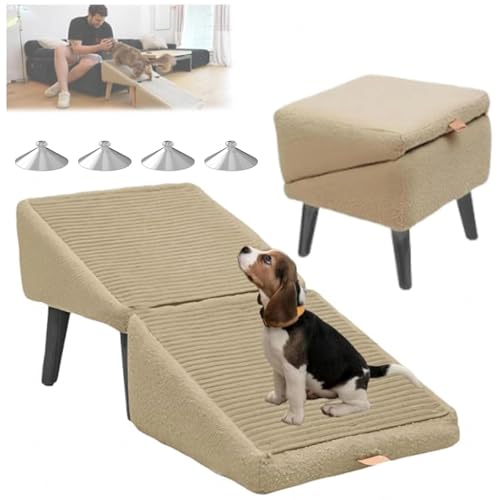 Hundehocker, Tragbarer, Rutschfestem Dog Ramp, Hunde Treppen Bett für Katzen Und Welpen,beige Hundehocker, Tragbarer, Rutschfestem Dog Ramp, Hunde Treppen Bett für Katzen Und Welpen,beige von ZaiZaiSMao