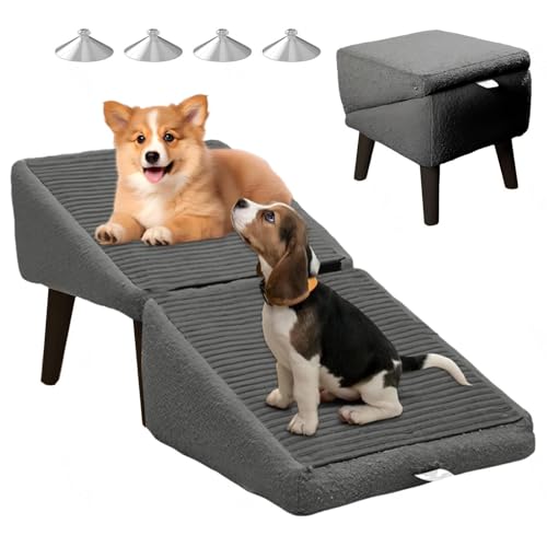 Hunderampe Sofa, Tragbarer, Rutschfestem Treppe Hund, Treppe Hund für Sofa Betten,Gray Hunderampe Sofa, Tragbarer, Rutschfestem Treppe Hund, Treppe Hund für Sofa Betten,Gray von ZaiZaiSMao