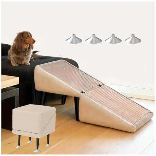 Hundetreppe Bett, 2-in-1 Faltbare Tragbarer Hunde Treppen Bett, Hundetreppe Für Kleine Hunde für Bett Sofa,beige Hundetreppe Bett, 2-in-1 Faltbare Tragbarer Hunde Treppen Bett, Hundetreppe Für Kleine Hunde für Bett Sofa,beige von ZaiZaiSMao