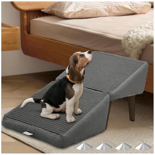 Hundetreppe Bett, 2-in-1 Faltbare Tragbarer Hunderampe, Hundetreppe Bett für Sofa Betten,Gray Hundetreppe Bett, 2-in-1 Faltbare Tragbarer Hunderampe, Hundetreppe Bett für Sofa Betten,Gray von ZaiZaiSMao
