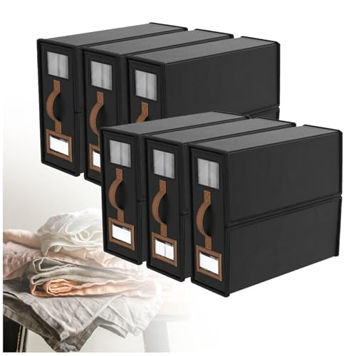 ZaiZaiSMao Bettwäsche Aufbewahrung Faltbarer, Bettwäsche Organizer Box mit klarem Fenster und Griff Bettwäsche Aufbewahrung für Bettlaken und Kleidung,black-6pack ZaiZaiSMao Bettwäsche Aufbewahrung Faltbarer, Bettwäsche Organizer Box mit klarem Fenster und Griff Bettwäsche Aufbewahrung für Bettlaken und Kleidung,black-6pack von ZaiZaiSMao