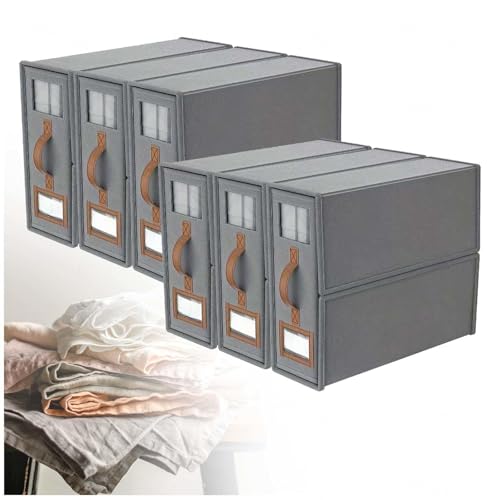 ZaiZaiSMao Bettwäsche Aufbewahrung Faltbarer, Bettwäsche Organizer Box mit klarem Fenster und Griff Bettwäsche Aufbewahrung für Bettlaken und Kleidung,gray-6pack ZaiZaiSMao Bettwäsche Aufbewahrung Faltbarer, Bettwäsche Organizer Box mit klarem Fenster und Griff Bettwäsche Aufbewahrung für Bettlaken und Kleidung,gray-6pack von ZaiZaiSMao