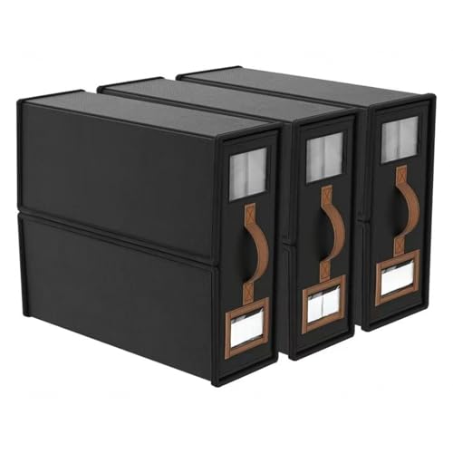 ZaiZaiSMao Bettwäsche Aufbewahrung Faltbarer, Bettwäsche Organizer mit klarem Fenster und Griff Bettzeug Aufbewahrung für Bettlaken und Kleidung,black-3pack von ZaiZaiSMao
