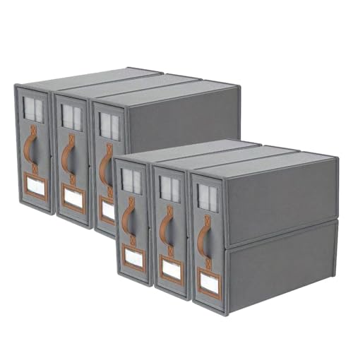 ZaiZaiSMao Bettwäsche Aufbewahrung Faltbarer, Bettwäsche Organizer mit klarem Fenster und Griff Organizer Bettwäsche für Bettlaken und Kleidung,gray-6pack ZaiZaiSMao Bettwäsche Aufbewahrung Faltbarer, Bettwäsche Organizer mit klarem Fenster und Griff Organizer Bettwäsche für Bettlaken und Kleidung,gray-6pack von ZaiZaiSMao