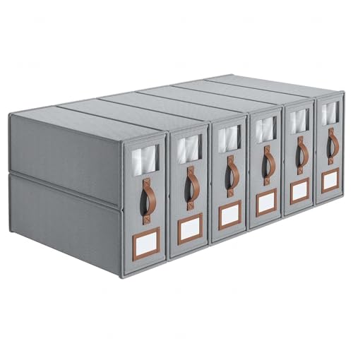 ZaiZaiSMao Bettwäsche Organizer Faltbarer, Aufbewahrung Bettwäsche Organizer mit Fenster und Etikett Bettwäsche Aufbewahrung für Bettlaken und Kleidung,gray-6pack ZaiZaiSMao Bettwäsche Organizer Faltbarer, Aufbewahrung Bettwäsche Organizer mit Fenster und Etikett Bettwäsche Aufbewahrung für Bettlaken und Kleidung,gray-6pack von ZaiZaiSMao