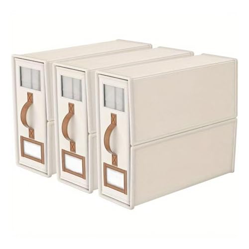 ZaiZaiSMao Bettwäsche Organizer Faltbarer, Aufbewahrung Bettwäsche Organizer mit Fenster und Reißverschluss Aufbewahrung Bettwäsche für Bettdecken Kleidung Decke,beige-3pack von ZaiZaiSMao