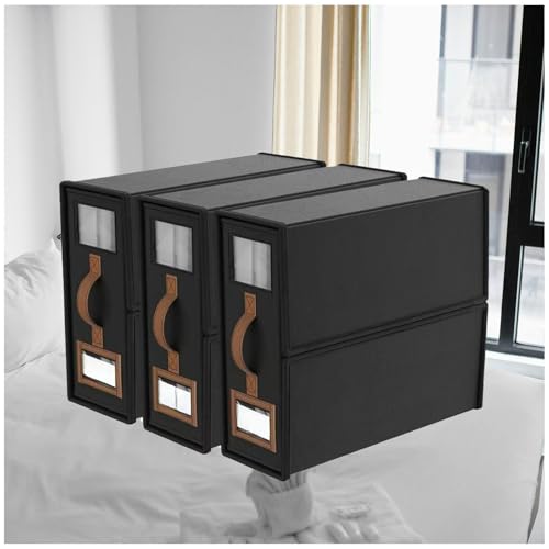 ZaiZaiSMao Bettwäsche Organizer Faltbarer, Bettzeug Aufbewahrung mit Fenster und Etikett Bettzeug Aufbewahrung für Bettdecken Kleidung Decke,black-3pack ZaiZaiSMao Bettwäsche Organizer Faltbarer, Bettzeug Aufbewahrung mit Fenster und Etikett Bettzeug Aufbewahrung für Bettdecken Kleidung Decke,black-3pack von ZaiZaiSMao