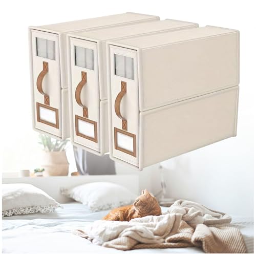 ZaiZaiSMao Bettwäsche Organizer Faltbarer, Bettzeug Aufbewahrung mit Fenster und Etikett Organizer Bettwäsche für Bettdecken Kleidung Decke ZaiZaiSMao Bettwäsche Organizer Faltbarer, Bettzeug Aufbewahrung mit Fenster und Etikett Organizer Bettwäsche für Bettdecken Kleidung Decke von ZaiZaiSMao