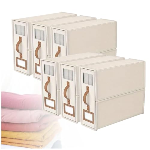 ZaiZaiSMao Bettwäsche Organizer Faltbarer, Bettzeug Aufbewahrung mit klarem Fenster und Griff Organizer Bettwäsche für Bettlaken und Kleidung,beige-6pack ZaiZaiSMao Bettwäsche Organizer Faltbarer, Bettzeug Aufbewahrung mit klarem Fenster und Griff Organizer Bettwäsche für Bettlaken und Kleidung,beige-6pack von ZaiZaiSMao