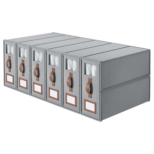 ZaiZaiSMao Bettwäsche Organizer Faltbarer, Bettzeug Aufbewahrung mit klarem Fenster und Griff Organizer Bettwäsche für Bettlaken und Kleidung,gray-6pack ZaiZaiSMao Bettwäsche Organizer Faltbarer, Bettzeug Aufbewahrung mit klarem Fenster und Griff Organizer Bettwäsche für Bettlaken und Kleidung,gray-6pack von ZaiZaiSMao