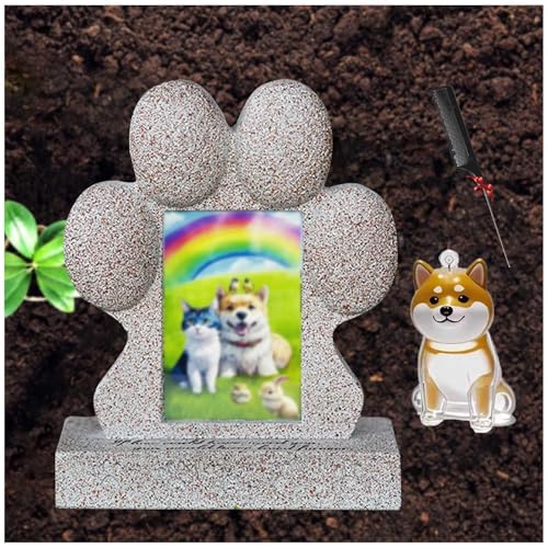 ZaiZaiSMao Gedenkstein Hund und Hundehaar-Sammler, Gedenkstein Katze mit Fotorahmen-Einschub und Tierhaarsammler Erinnerung Katze für Katze Trauer Geschenk ZaiZaiSMao Gedenkstein Hund und Hundehaar-Sammler, Gedenkstein Katze mit Fotorahmen-Einschub und Tierhaarsammler Erinnerung Katze für Katze Trauer Geschenk von ZaiZaiSMao