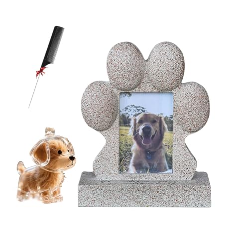 ZaiZaiSMao Gedenkstein Katze und Hundehaar-Sammler, Gedenktafel Katze mit Fotorahmen-Einschub und Tierhaarsammler Tiergrabstein für Katze Trauer Geschenk ZaiZaiSMao Gedenkstein Katze und Hundehaar-Sammler, Gedenktafel Katze mit Fotorahmen-Einschub und Tierhaarsammler Tiergrabstein für Katze Trauer Geschenk von ZaiZaiSMao