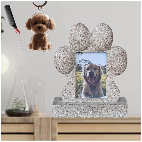 ZaiZaiSMao Gedenkstein Katze und Tierhaar Erinnerung, Grabschmuck Katze mit Tierhaarsammler und Fotodisplay Erinnerung Katze Gedenkgeschenk für Tierliebhaber,Gold-A ZaiZaiSMao Gedenkstein Katze und Tierhaar Erinnerung, Grabschmuck Katze mit Tierhaarsammler und Fotodisplay Erinnerung Katze Gedenkgeschenk für Tierliebhaber,Gold-A von ZaiZaiSMao