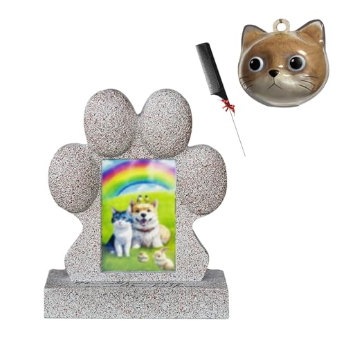 ZaiZaiSMao Gedenktafel Hund mit Hundehaar-Sammler, Erinnerung Katze mit Fotorahmen-Einschub und Tierhaarsammler Gedenktafel Hund Erinnerung an verstorbene Haustiere ZaiZaiSMao Gedenktafel Hund mit Hundehaar-Sammler, Erinnerung Katze mit Fotorahmen-Einschub und Tierhaarsammler Gedenktafel Hund Erinnerung an verstorbene Haustiere von ZaiZaiSMao