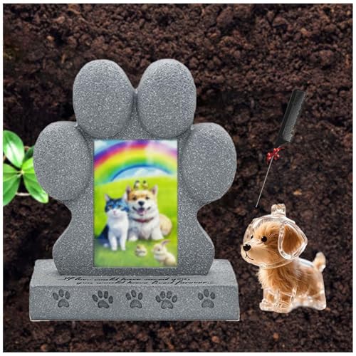 ZaiZaiSMao Gedenktafel Hund mit Tierhaar Erinnerung, Gedenktafel Katze mit Tierhaarsammler und Fotodisplay Grabstein Katze Erinnerung an verstorbene Haustiere,Silver-B ZaiZaiSMao Gedenktafel Hund mit Tierhaar Erinnerung, Gedenktafel Katze mit Tierhaarsammler und Fotodisplay Grabstein Katze Erinnerung an verstorbene Haustiere,Silver-B von ZaiZaiSMao